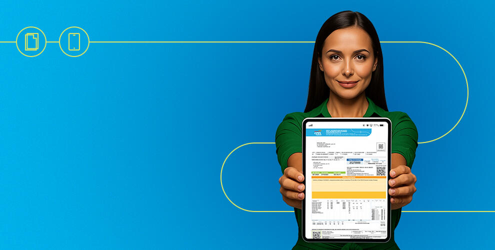 Texto alternativo: No papel ou no digital, ainda mais fácil para todo mundo entender.